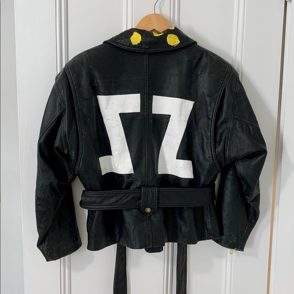 Vintage Jackets & Blazers - Grunge style 100% leather vintage jacket